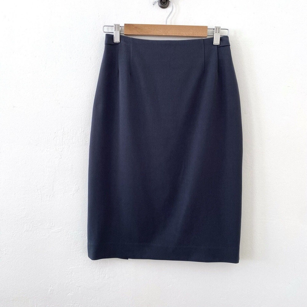MM Lafleur Gray Pencil Skirt Stretch Lined Career Women's Size‎ 6